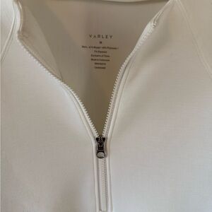 Varley White Zip-Up sweatshirt